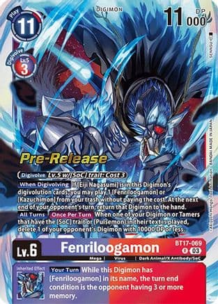 Fenriloogamon — Secret Crisis Pre-Release Cards