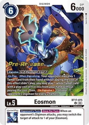 Eosmon - BT17-075 — Secret Crisis Pre-Release Cards