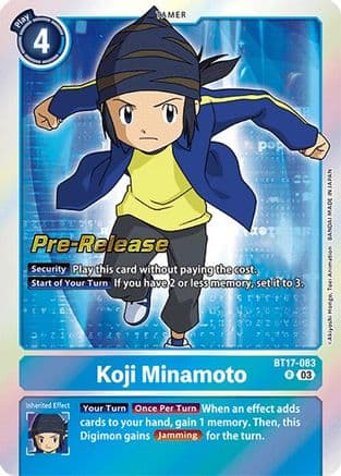 Koji Minamoto — Secret Crisis Pre-Release Cards