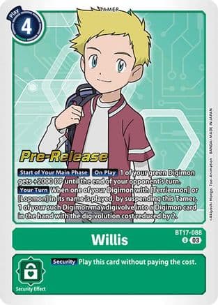 Willis — Secret Crisis Pre-Release Cards