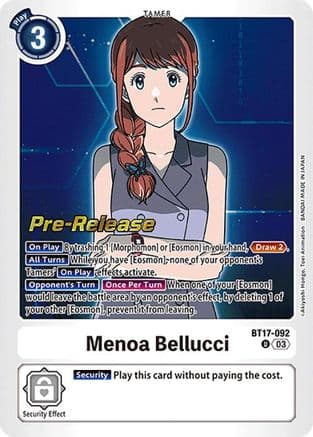 Menoa Bellucci — Digimon Card Game card