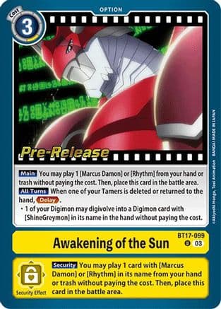 Awakening of the Sun — Secret Crisis Pre-Release Cards