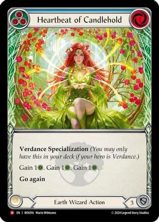 Heartbeat of Candlehold — Rosetta Flesh and Blood card by Maria Wilkinson