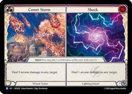 Comet Storm // Shock — Rosetta Flesh and Blood card by Simon Dominic / Olga Tereshenko