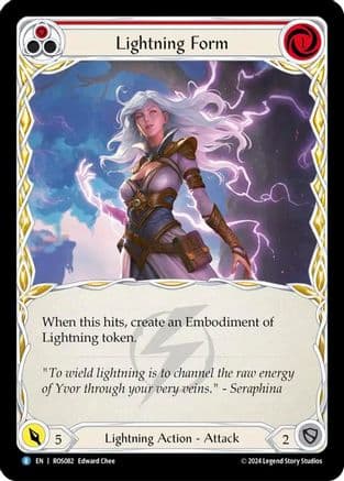 Lightning Form (Red) — Rosetta Flesh and Blood card by Edward Chen