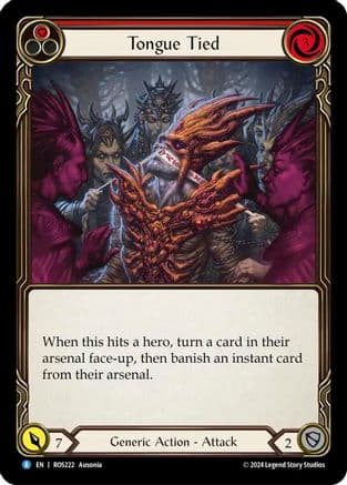 Tongue Tied — Rosetta Flesh and Blood card by Ausonia