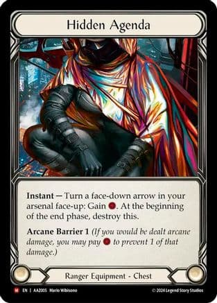 Hidden Agenda — Armory Deck: Azalea Flesh and Blood card by Mario Wibisono