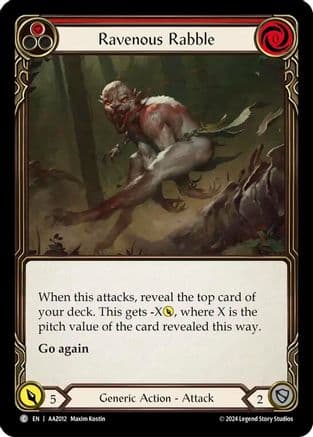 Ravenous Rabble (Red) — Armory Deck: Azalea Flesh and Blood card by Maxim Kostin