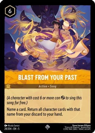 Blast From Your Past — Shimmering Skies Disney Lorcana card by Nicola Saviori