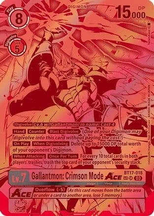 Gallantmon: Crimson Mode ACE (Textured) — Secret Crisis