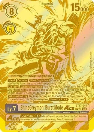 ShineGreymon: Burst Mode ACE (Textured) — Secret Crisis