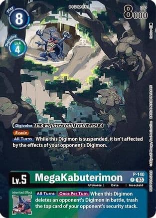 MegaKabuterimon (Update Pack 2024) — Digimon Promotion Cards