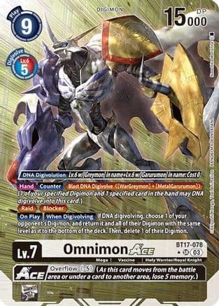 Omnimon ACE (Alternate Art) — Secret Crisis