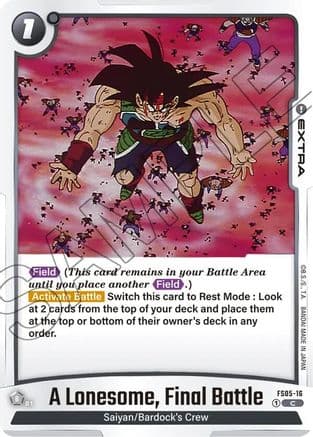 A Lonesome, Final Battle — Starter Deck 5: Bardock