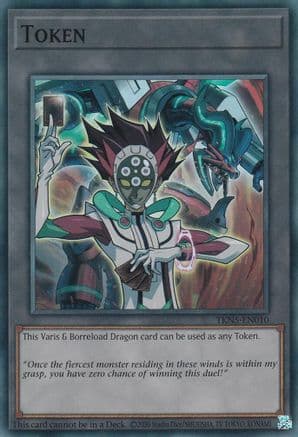 Token: Varis and Borreload Dragon — The Infinite Forbidden Yu-Gi-Oh! card by Studio Dice/SHUEISHA, TV TOKYO, KONAMI