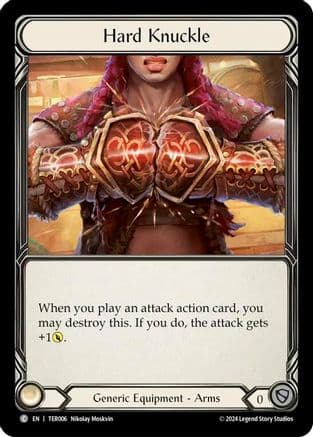 Hard Knuckle — 1st Strike Flesh and Blood card by Nikolay Moskvin