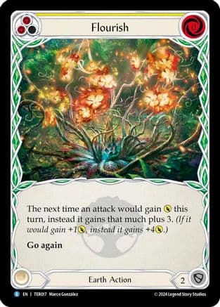 Flourish (Yellow) — Flesh and Blood card