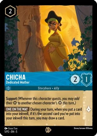 Chicha - Dedicated Mother — Disney Lorcana Promo Cards Disney Lorcana card by Grace Tran
