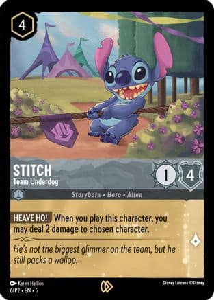 Stitch - Team Underdog — Disney Lorcana Promo Cards