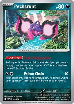 Pecharunt - 149 — SV: Scarlet & Violet Promo Cards Pokémon TCG card by Souichirou Gunjima