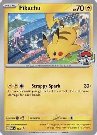 Pikachu - 190 — SV: Scarlet & Violet Promo Cards Pokémon TCG card by Anesaki Parasnoma
