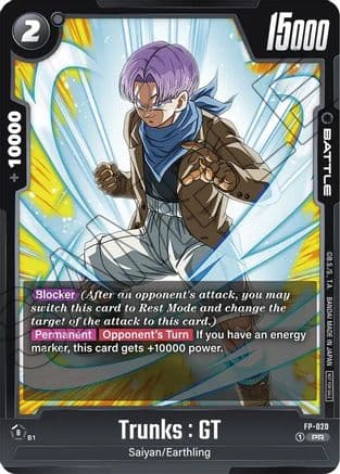 Trunks : GT - FP-020 — Fusion World Promotion Cards and Packs