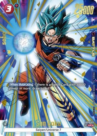 Son Goku - FB03-011 (Championship Pack 02) (Gold) — Tournament and Championship Promos