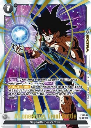 A Lonesome, Final Battle - FS05-16 (Championship Pack 02) (Gold) — Tournament and Championship Promos Dragon Ball Super: Fusion World card by T.A.