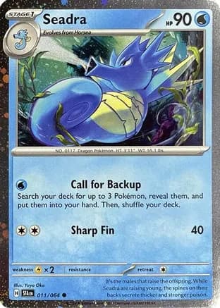 Seadra - 011/064 (Cosmos Holo) — Miscellaneous Cards & Products