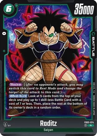 Raditz - FB03-074 — Raging Roar