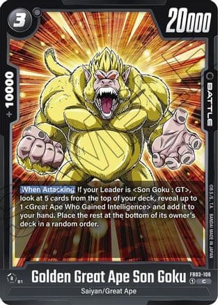 Golden Great Ape Son Goku — Raging Roar