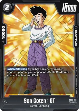 Son Goten : GT — Raging Roar
