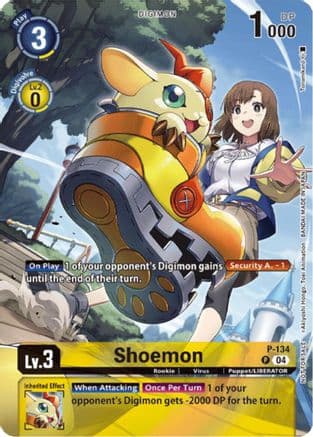 Shoemon (Digimon Liberator Promotion) (Textured) — Digimon Promotion Cards