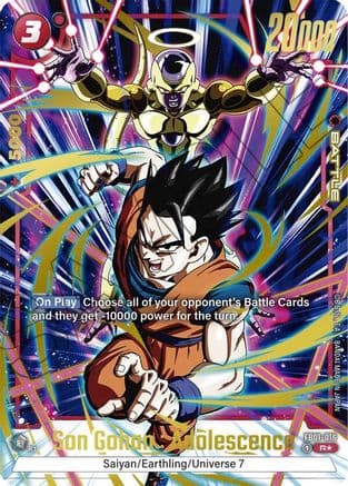 Son Gohan : Adolescence (Alternate Art) — Awakened Pulse Alternate Art Reprints Dragon Ball Super: Fusion World card by BANDAI MADE IN JAPAN