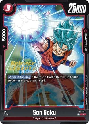 Son Goku - FB03-011 — Raging Roar Release Event Cards