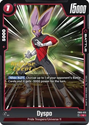 Dyspo - FB03-013 — Raging Roar Release Event Cards