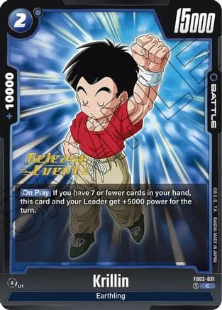 Krillin — Raging Roar Release Event Cards
