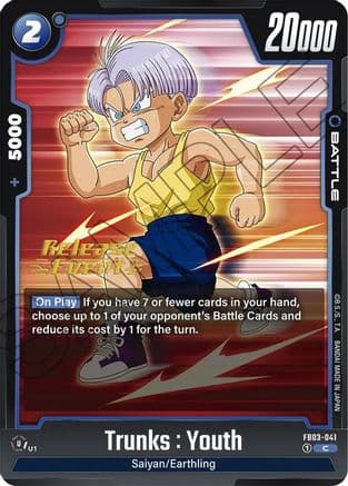 Trunks : Youth — Raging Roar Release Event Cards