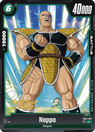 Nappa — Raging Roar Release Event Cards