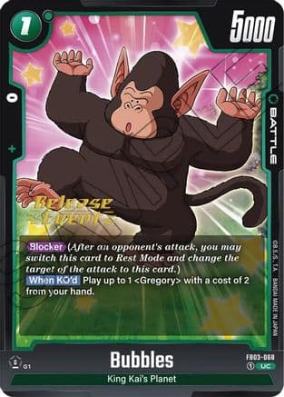 Bubbles — Raging Roar Release Event Cards