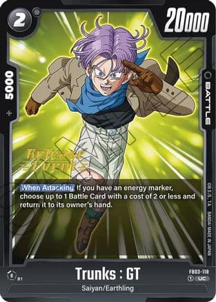 Trunks : GT - FB03-118 — Raging Roar Release Event Cards