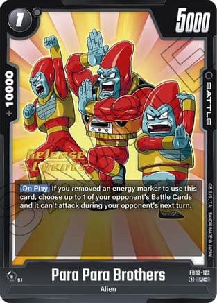 Para Para Brothers — Raging Roar Release Event Cards