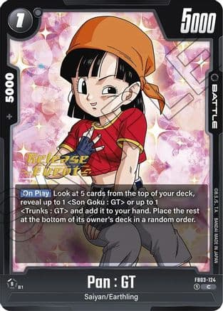 Pan : GT - FB03-124 — Raging Roar Release Event Cards