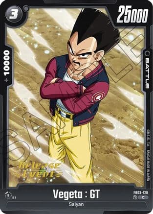 Vegeta : GT — Raging Roar Release Event Cards