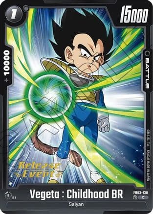 Vegeta : Childhood BR — Raging Roar Release Event Cards