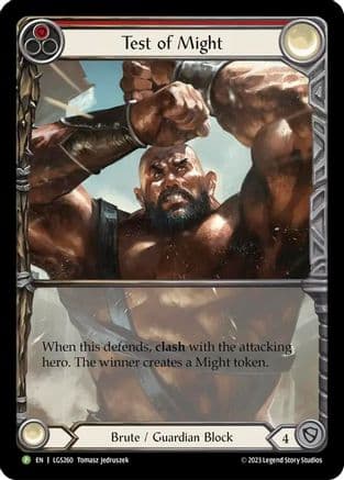 Test of Might - LGS260 — Flesh and Blood: Promo Cards Flesh and Blood card by Tomasz Jedruszek