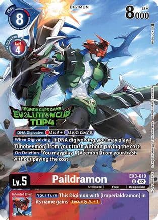 Paildramon (August 2024 Evolution Cup Top 4) — Draconic Roar