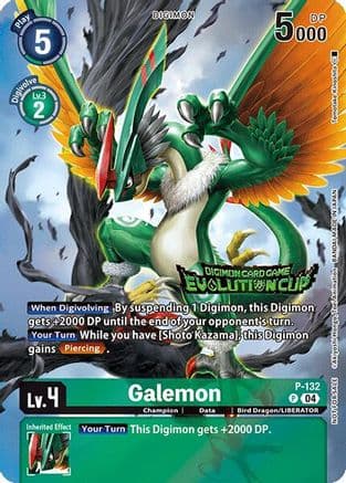 Galemon (August 2024 Evolution Cup Participant) — Digimon Promotion Cards