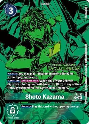 Shoto Kazama (August 2024 Evolution Cup Participant) — Digimon Promotion Cards