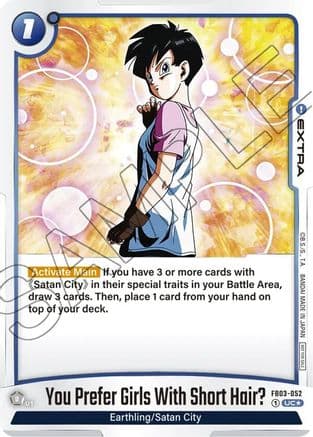 You Prefer Girls With Short Hair? (Tournament Pack 03) — Tournament and Championship Promos